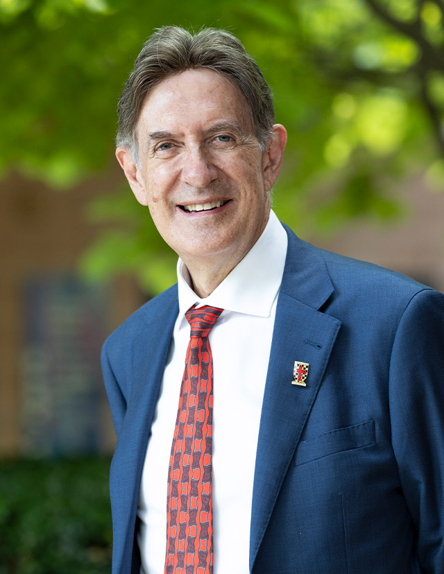 A portrait image of the school principal of Xavier College Llandilo, Michael Pate