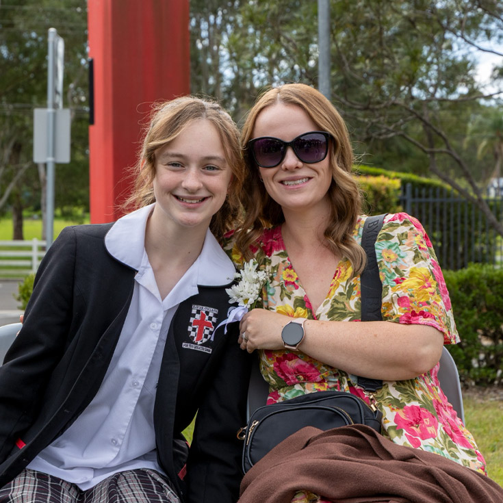 Student with her mum at a school event at How a student wears the uniform gives a clear message about how the student sees themselves and the school. Xavier uniform policy outlines what is acceptable in all matters relating to our school uniform and appropriate personal presentation.