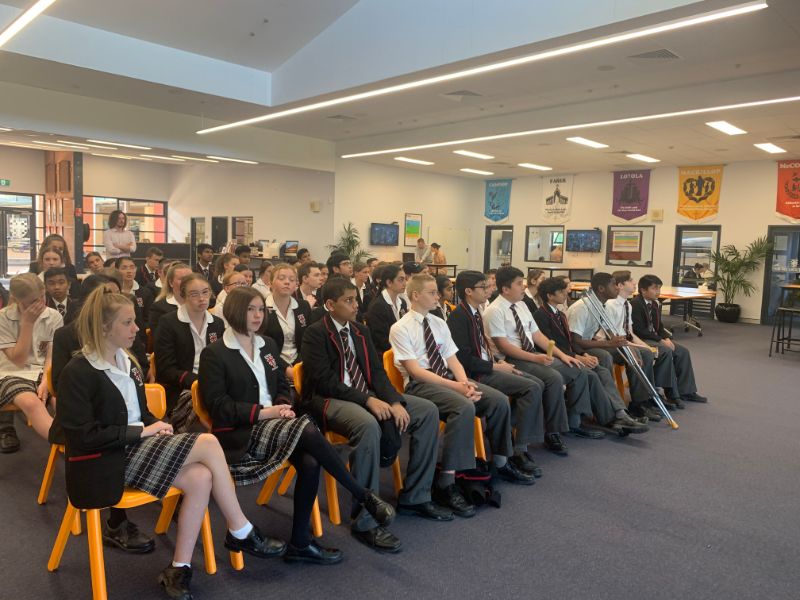 Author visit at Xavier